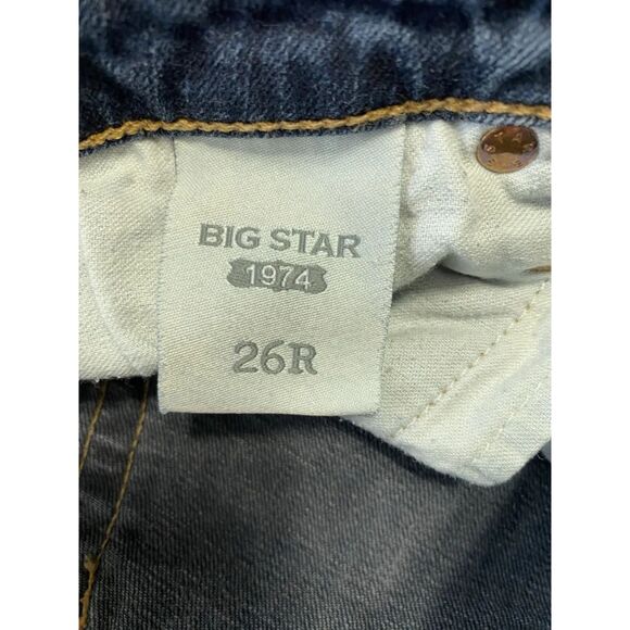 Big Star 1974 Women's Jealousy Skinny Jeans Size 26R ( 26x30) Dark Wash Pockets - Picture 9 of 11